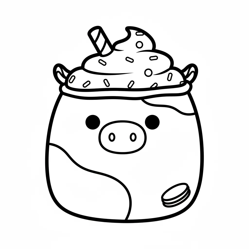 Squishmallow 9 para colorear para descargar