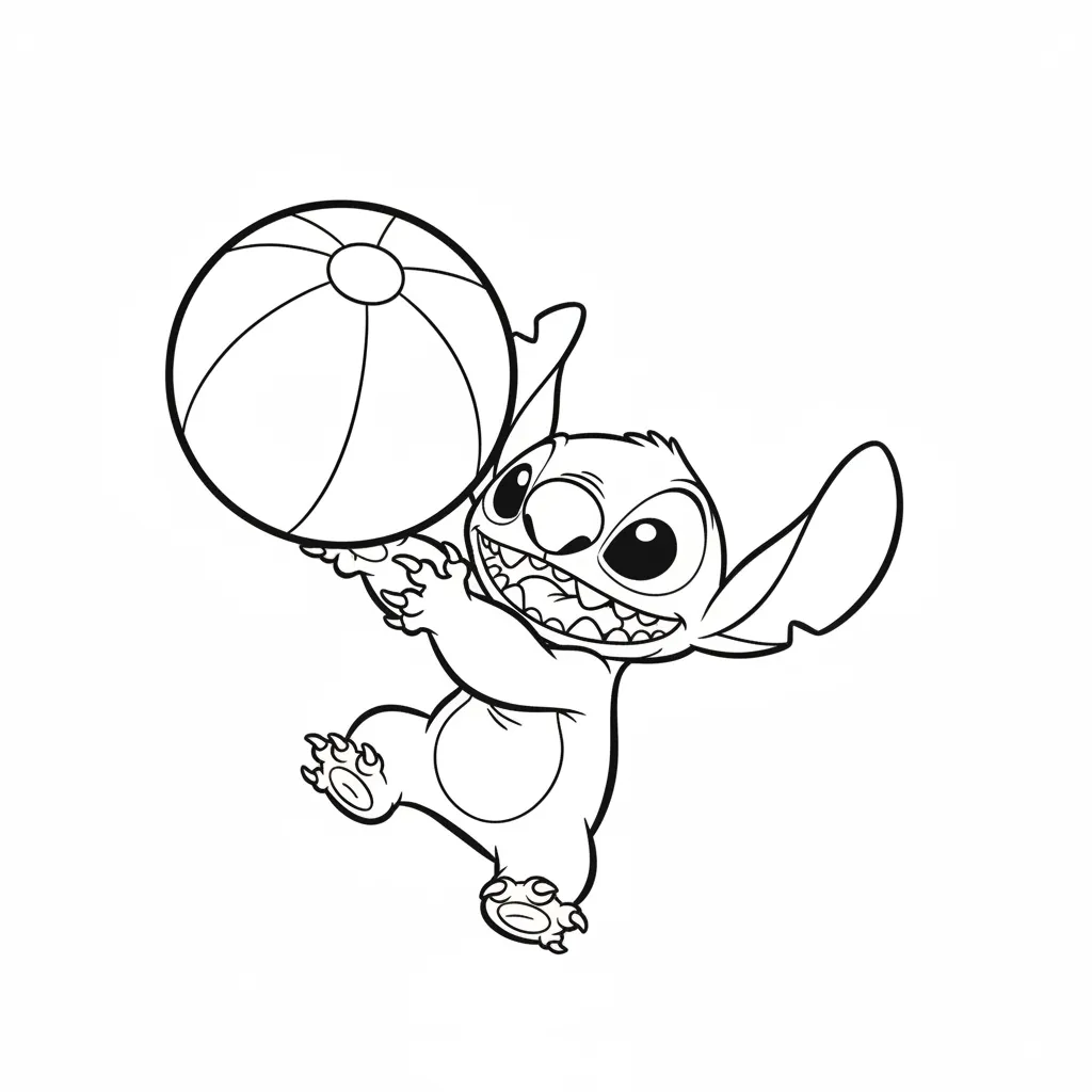 Stitch para colorear para primaria