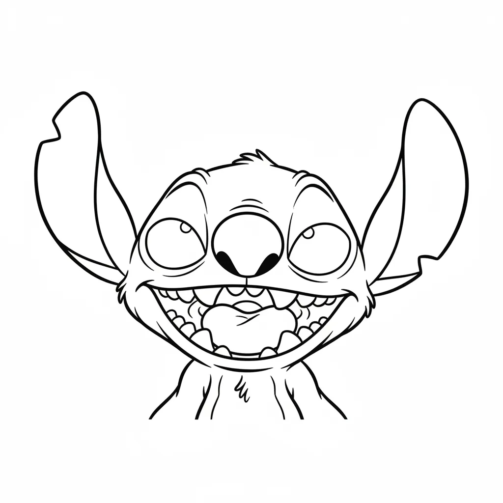 Stitch para colorear gratis en línea