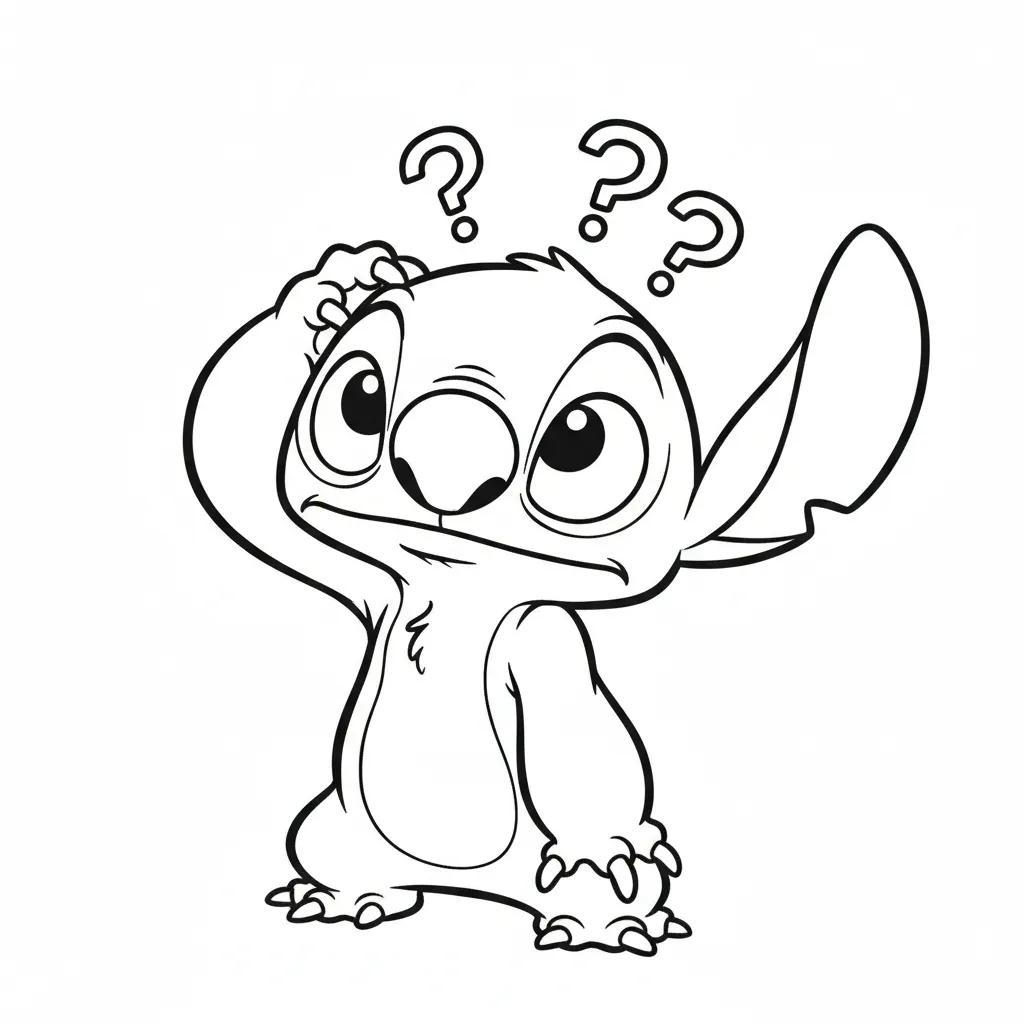 Stitch para colorear para niño de 8 años