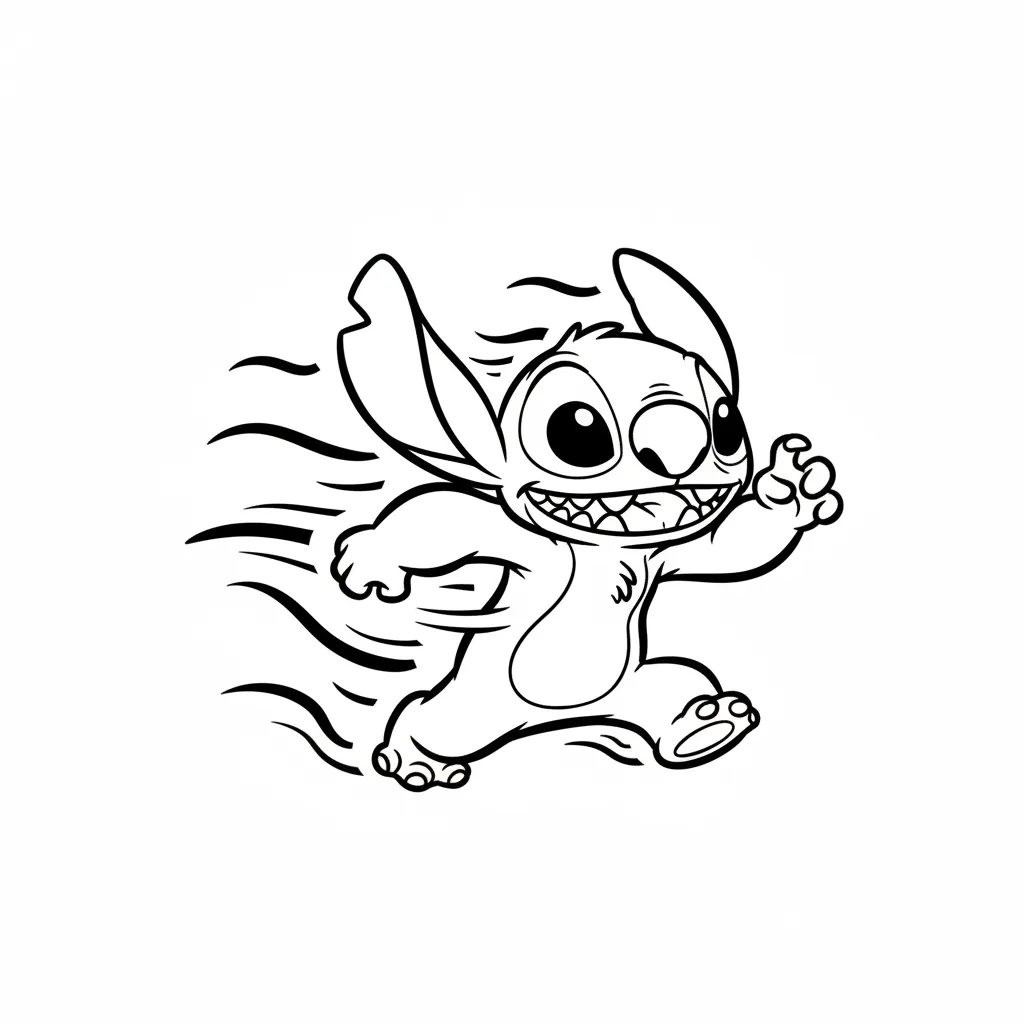 Stitch para colorear y dibujo para imprimir