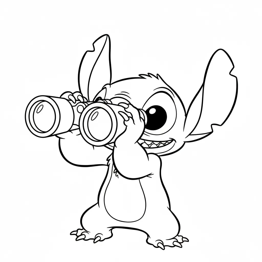 Stitch para colorear para imprimir para niño de 10 años 1