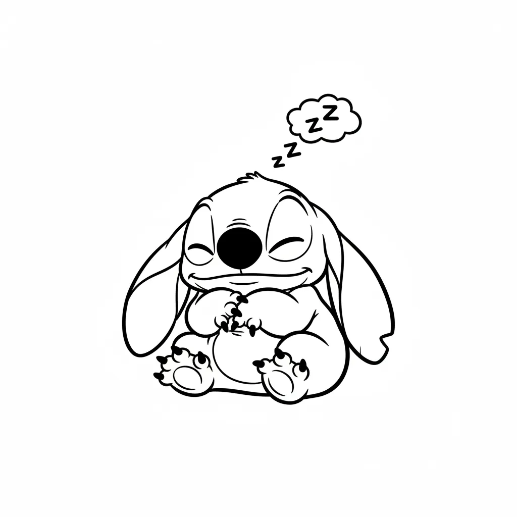 Stitch para colorear gratis para imprimir