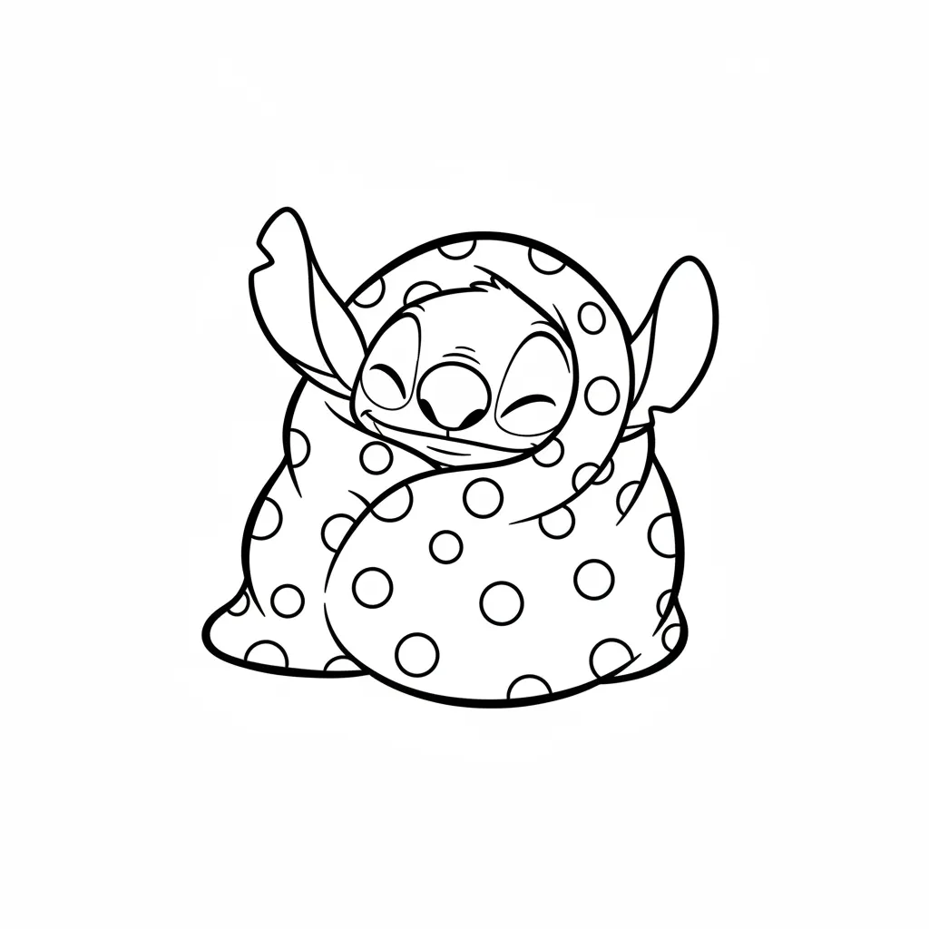 Stitch para colorear para imprimir pdf gratis