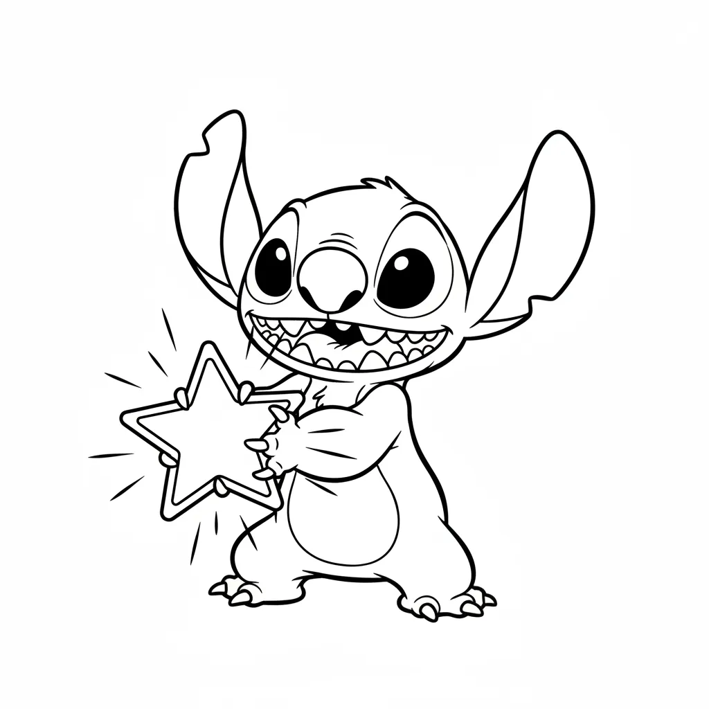 Stitch para colorear y dibujos 1