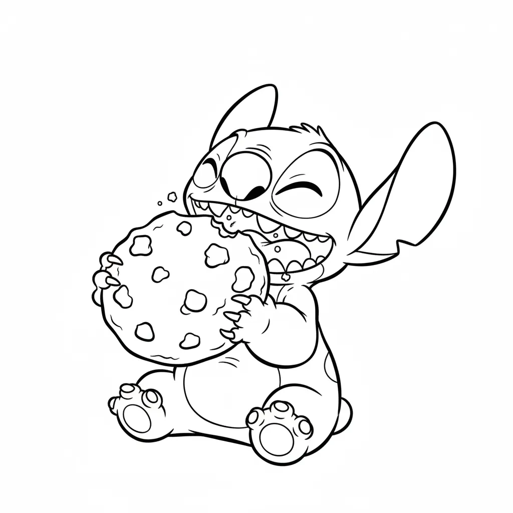 Stitch para colorear en línea gratis