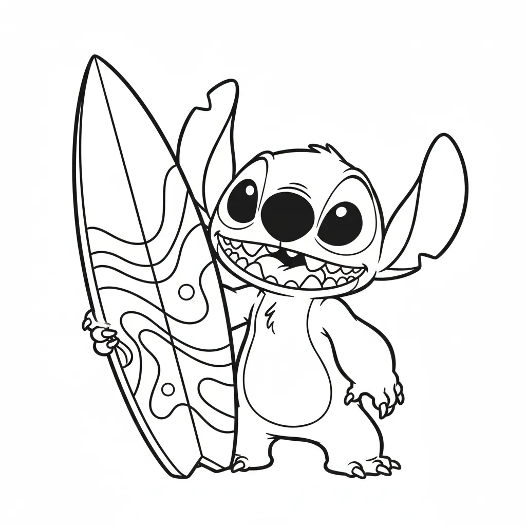 Stitch para colorear para imprimir