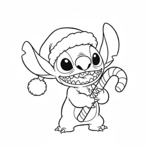 Stitch de Navidad