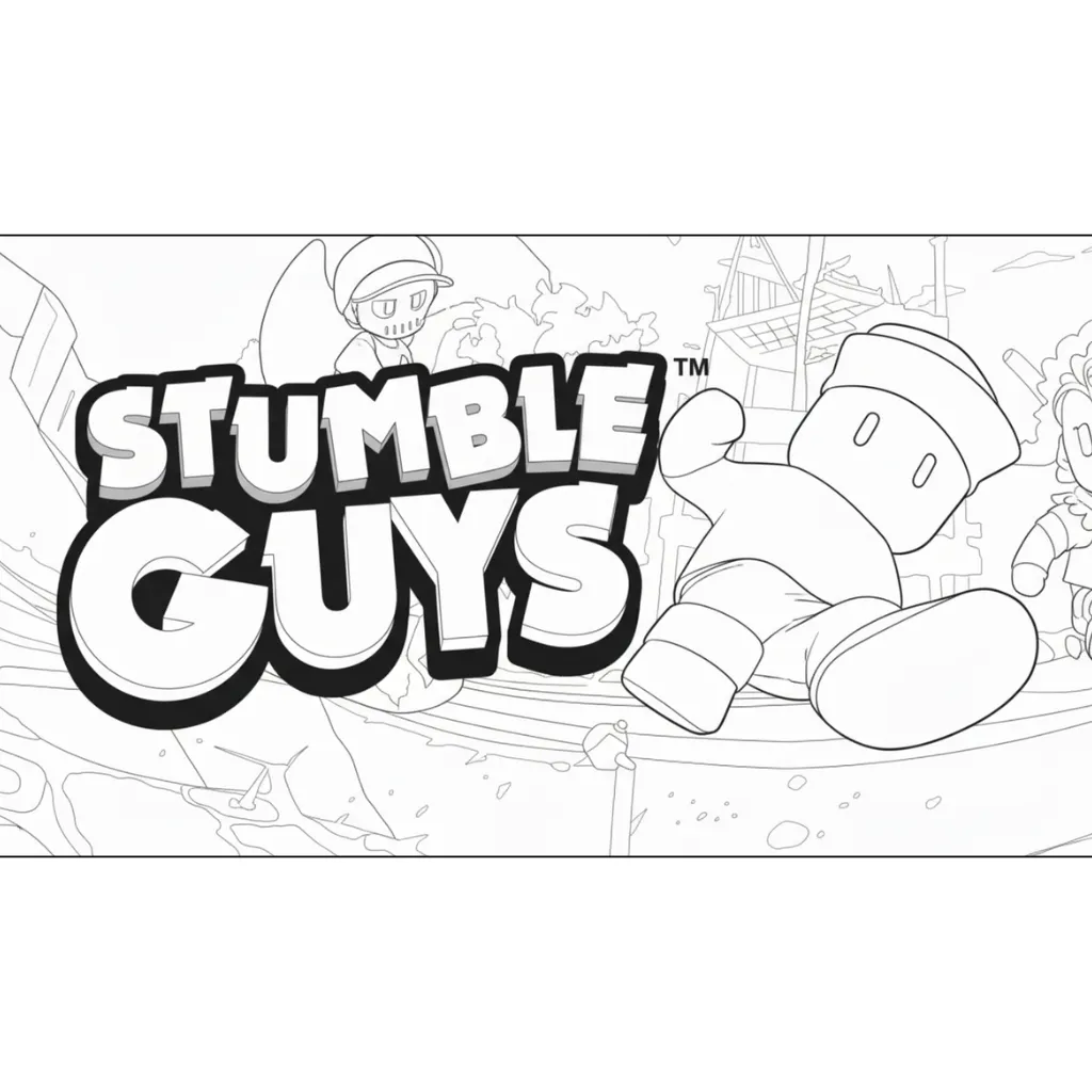 Stumble Guys 16 de niño para colorear para imprimir