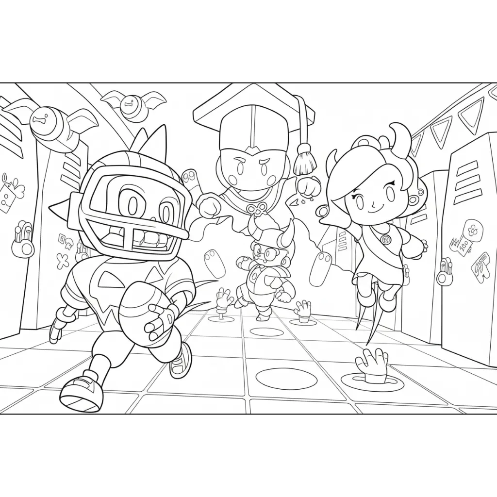 Stumble Guys 18 para colorear en línea gratis