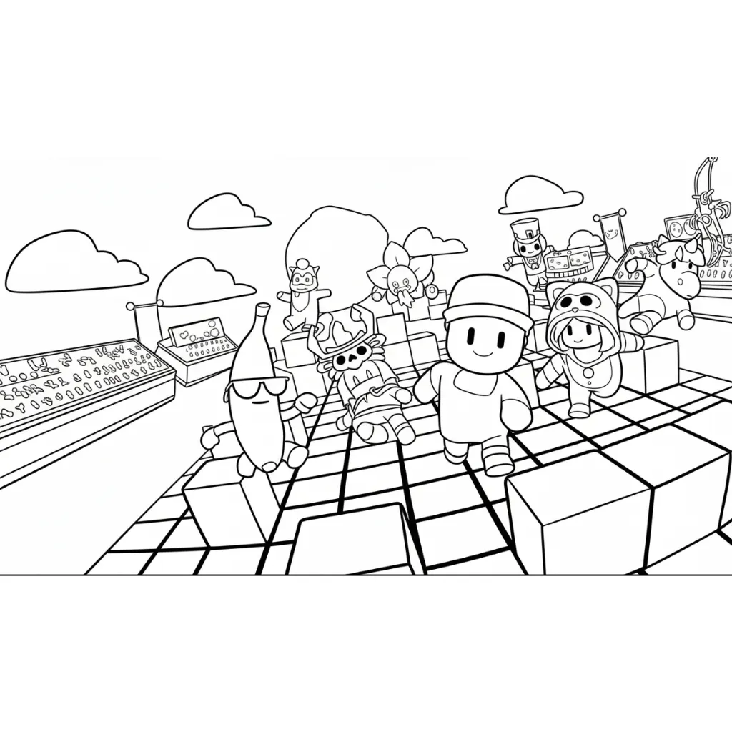 Stumble Guys 20 para colorear de para niños