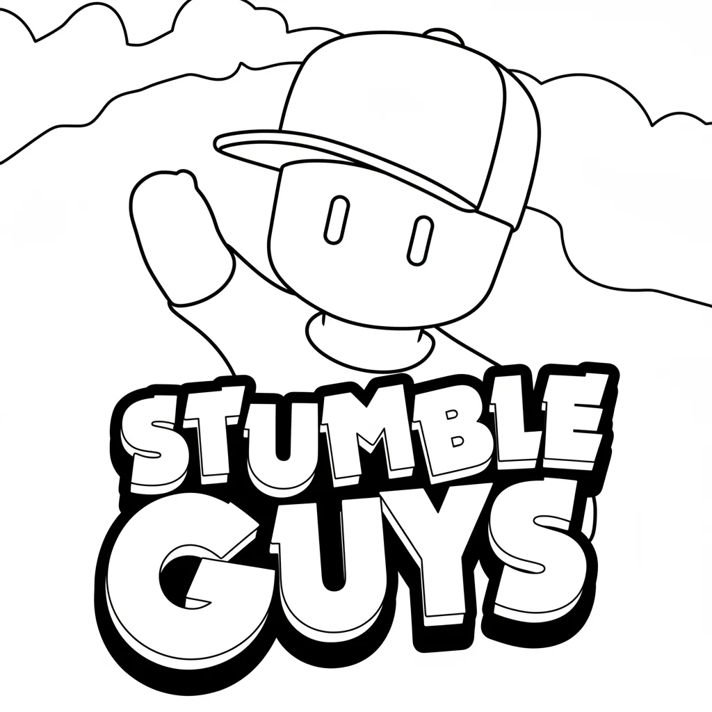 Stumble Guys 21 para colorear para imprimir gratis