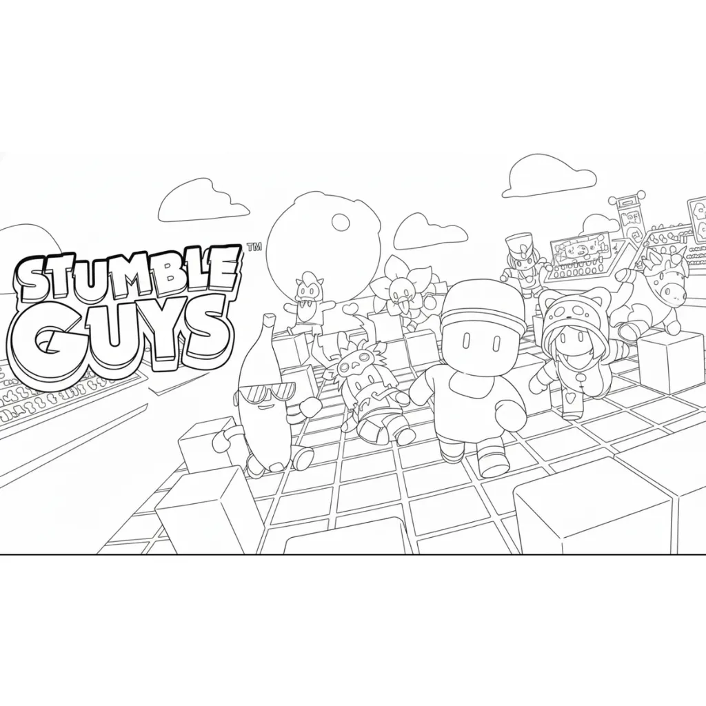 Stumble Guys 23 para colorear en línea