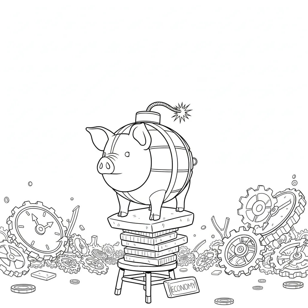 Svinino Bombondino para colorear para imprimir gratis 1