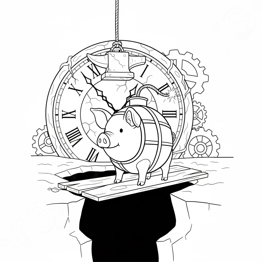 Svinino Bombondino para colorear para imprimir gratis 2