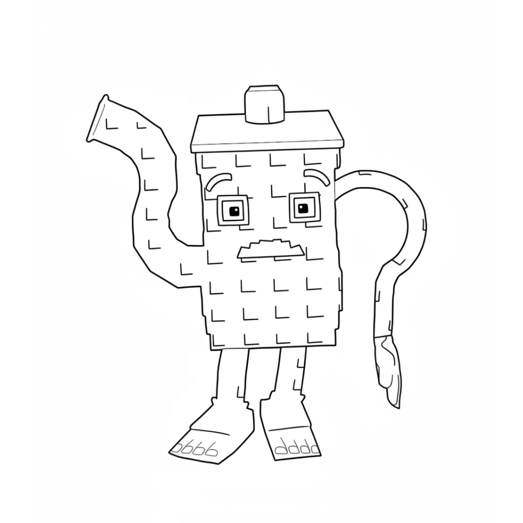 Ta Ta Ta Ta Sahur 10 para colorear para descargar