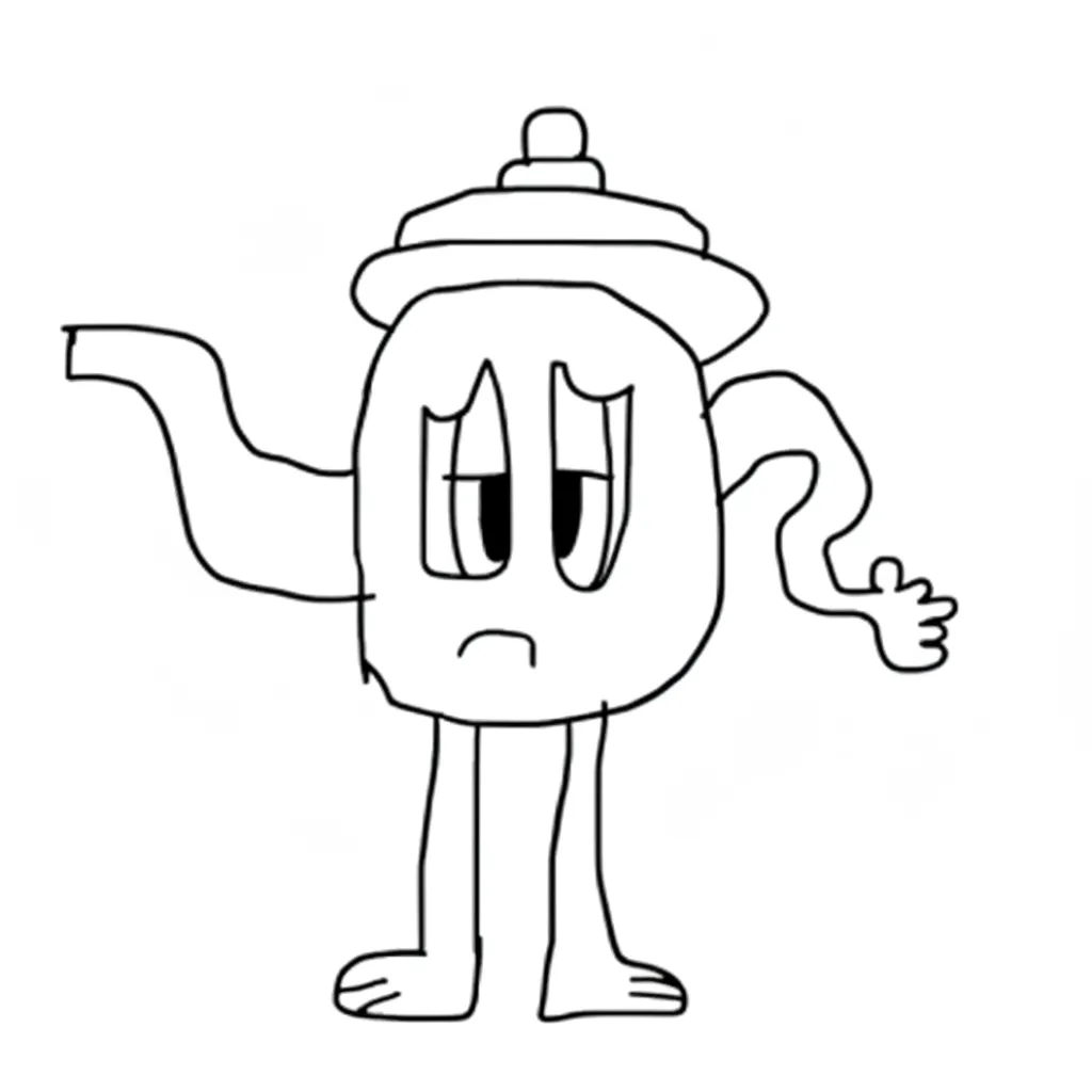 Ta Ta Ta Ta Sahur 2 para colorear para imprimir a4