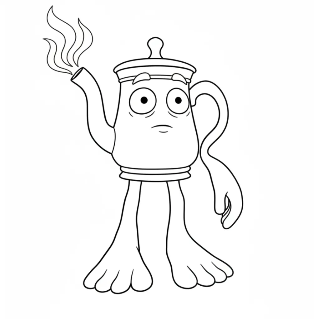 Ta Ta Ta Ta Sahur 7 para colorear para imprimir para niño de 4 años