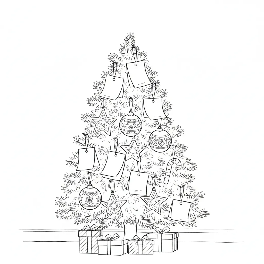 Tarjetas de Navidad para colorear para imprimir para niños