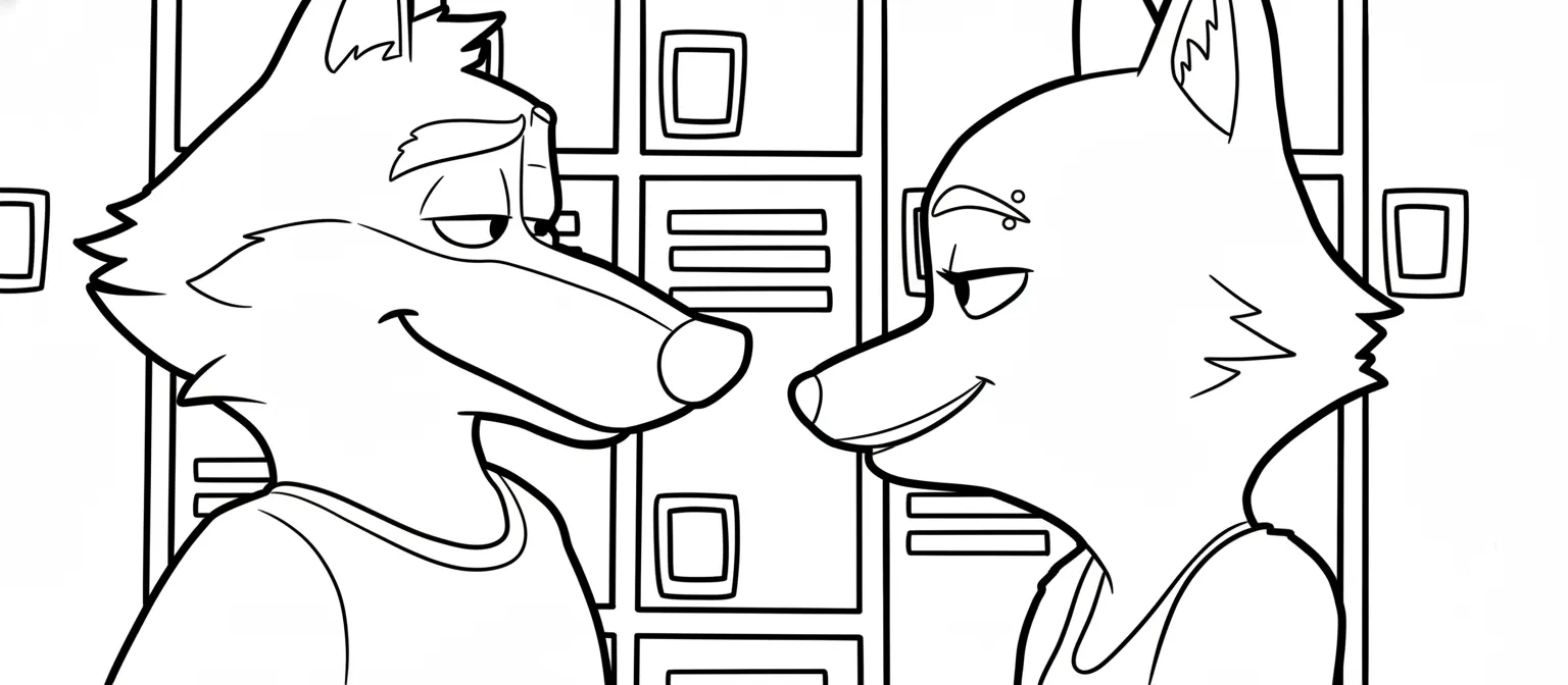 The Bad Guys 2 para colorear para niños 1