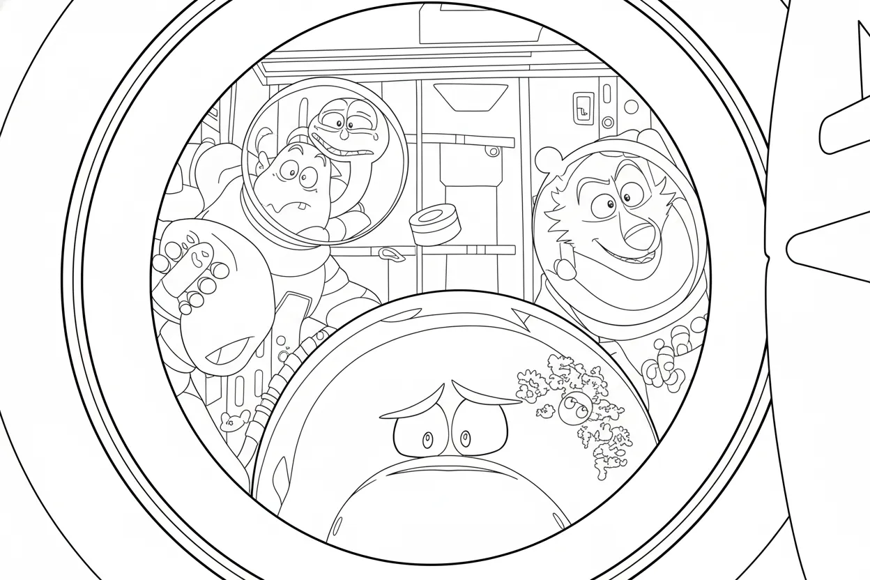 The Bad Guys 2 para colorear para imprimir para niño de 3 años