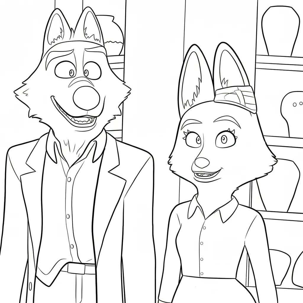 The Bad Guys 2 para colorear para imprimir para niño de 2 años