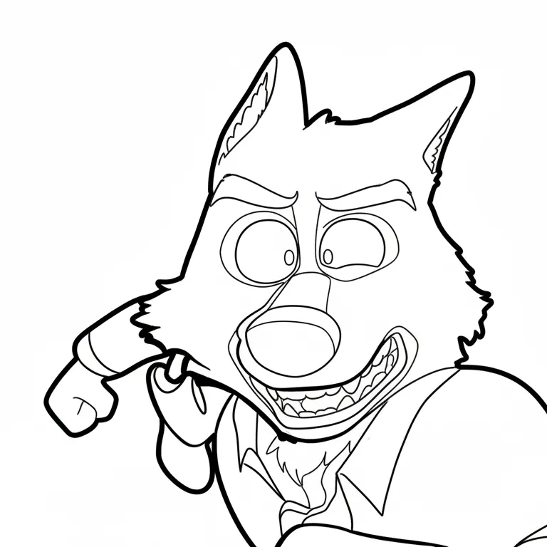 The Bad Guys 2 para colorear para niño de 2 años