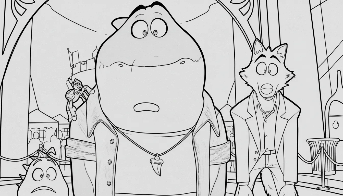 The Bad Guys 2 para colorear para niños