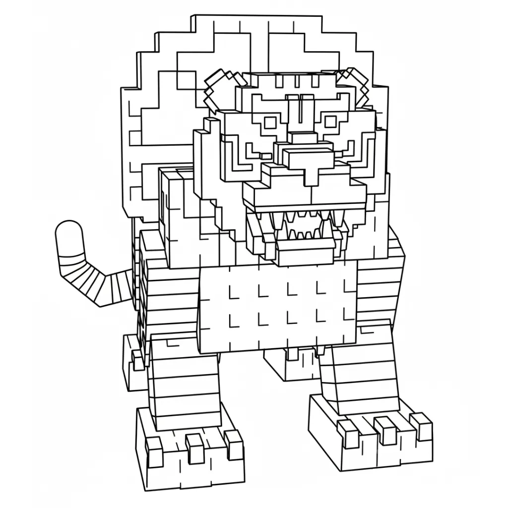 Tigroligre Frutonni 7 para colorear gratis para imprimir