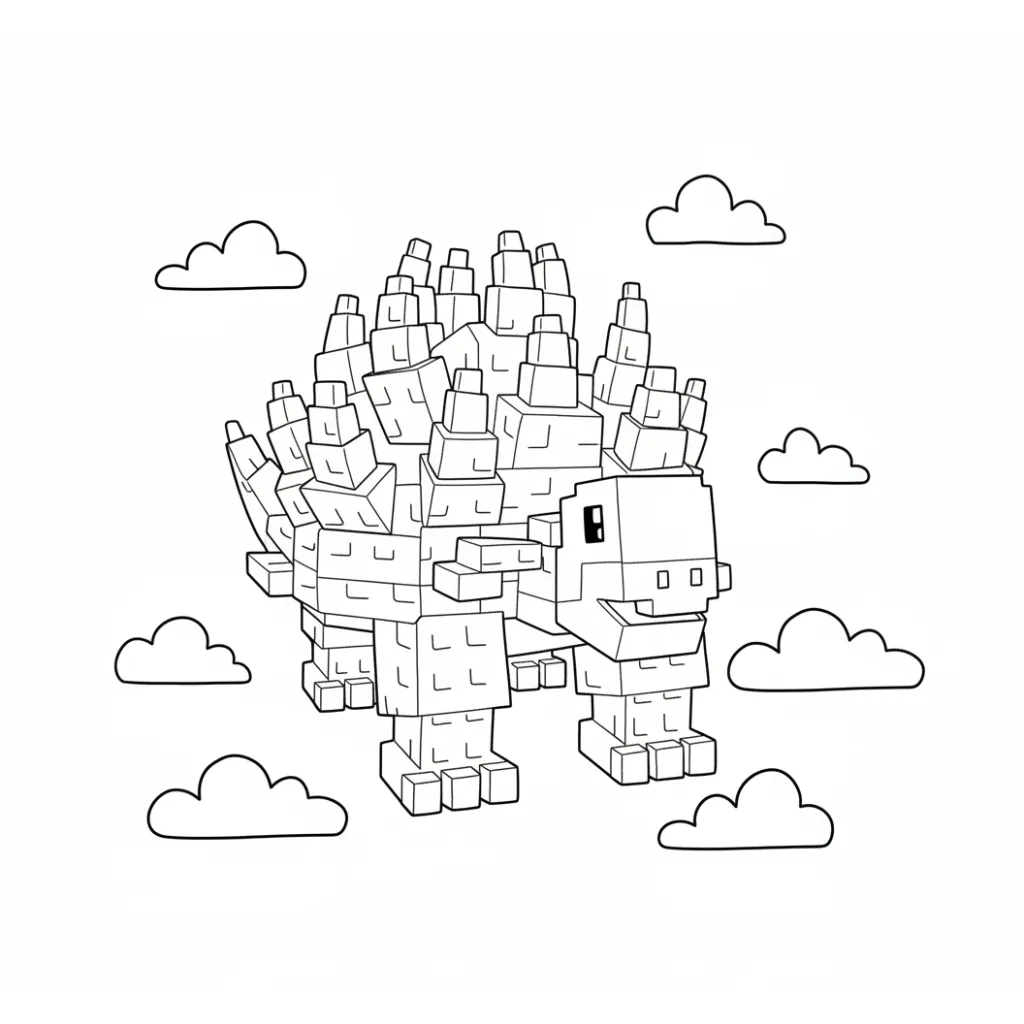 Torrtuginni Dragonfrutinni 10 para colorear para niño de 5 años