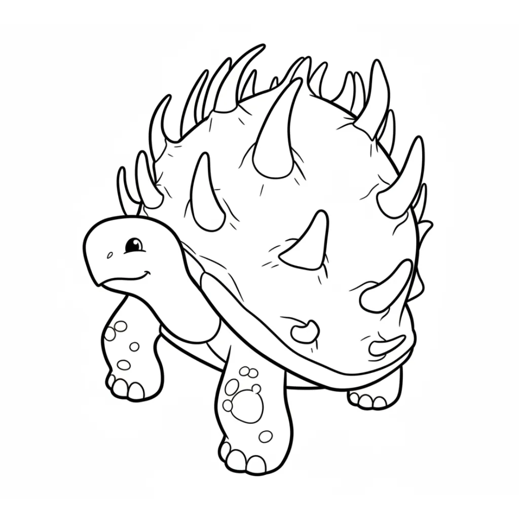 Torrtuginni Dragonfrutinni 7 para colorear para niño gratis