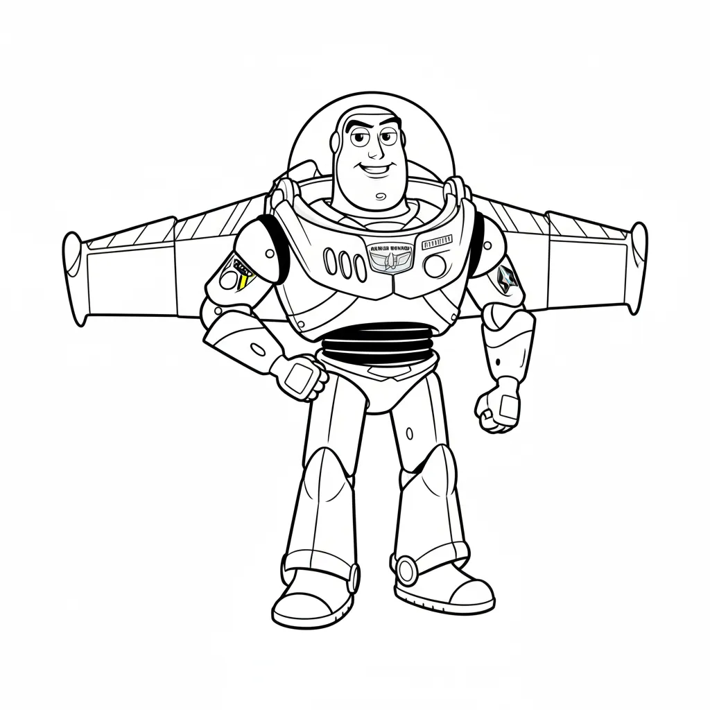 Toy Story6 para colorear para niño de 2 años