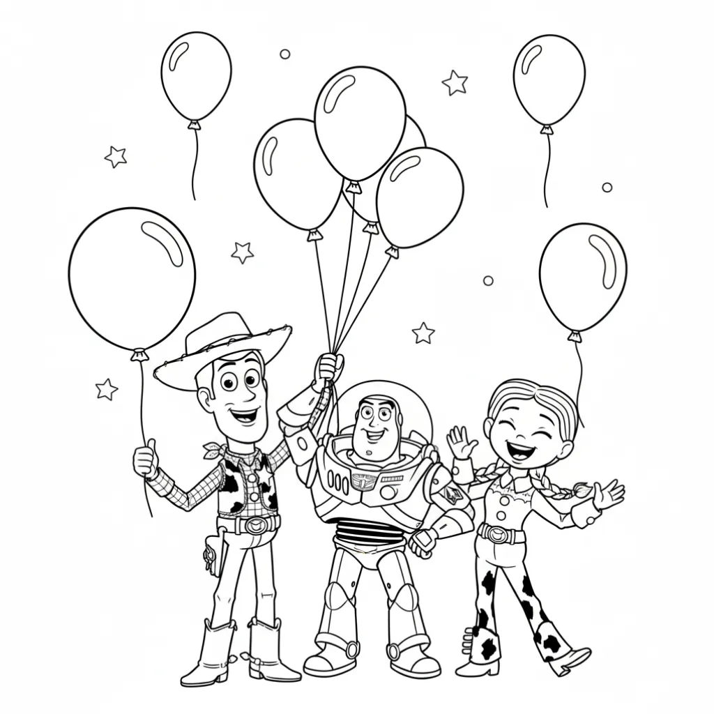 Toy Story7 para colorear para niños