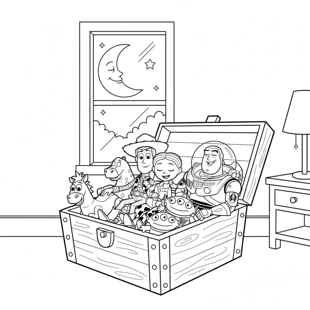 Toy Story8 para colorear para niño de 10 años