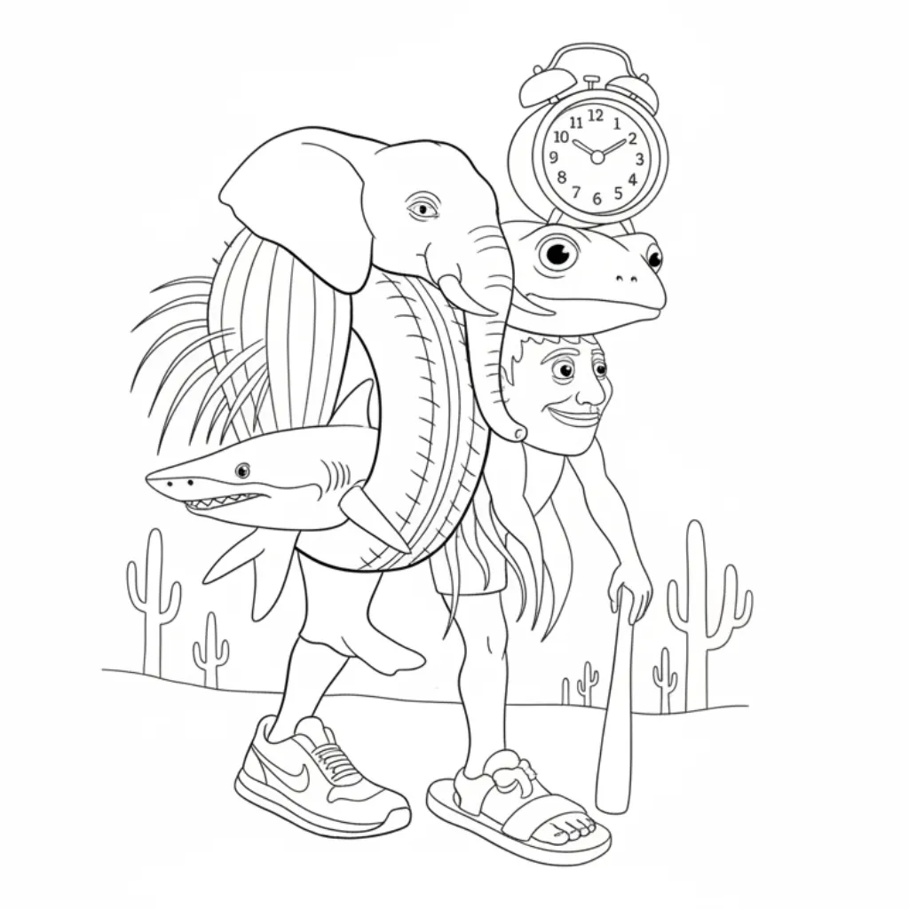 Tripi Tripo 1 de niño para colorear para imprimir