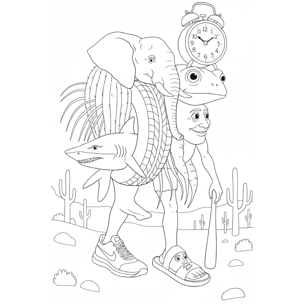 Tripi Tripo 3 para colorear para niño de 6 años