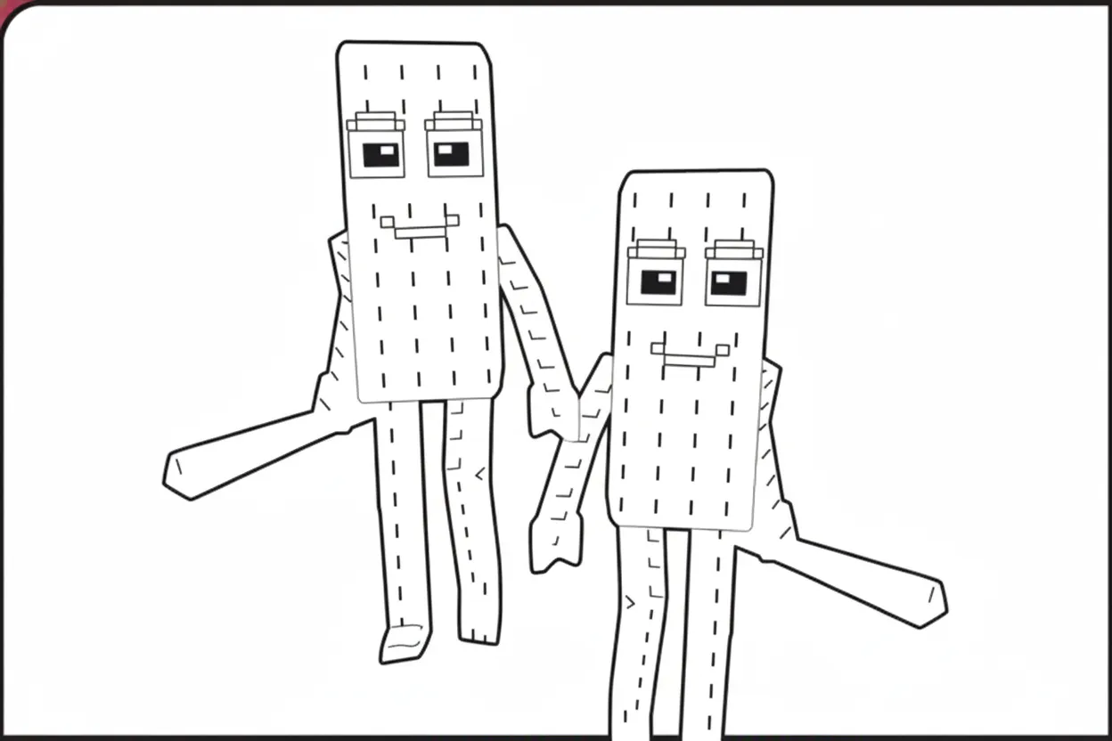 Tung Tung Tung Sahur para colorear en línea para niño