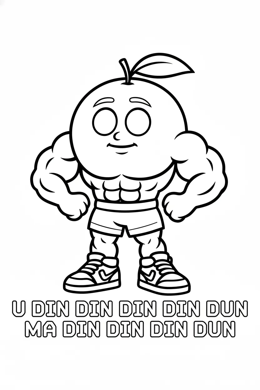 U Din Din Din Din Dun Dun Ma Din Din Dun para colorear para niño de 8 años