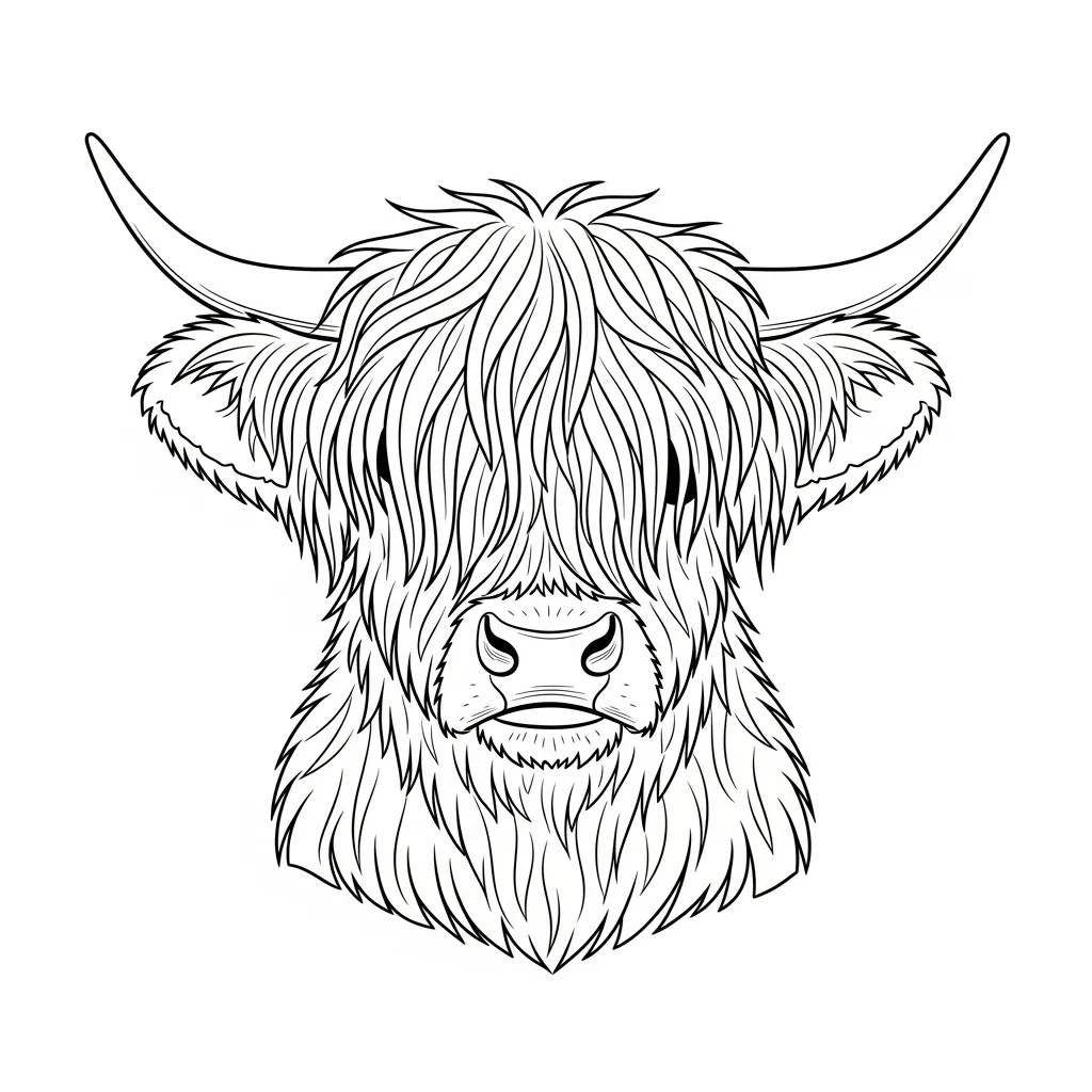 Vaca para colorear para descargar