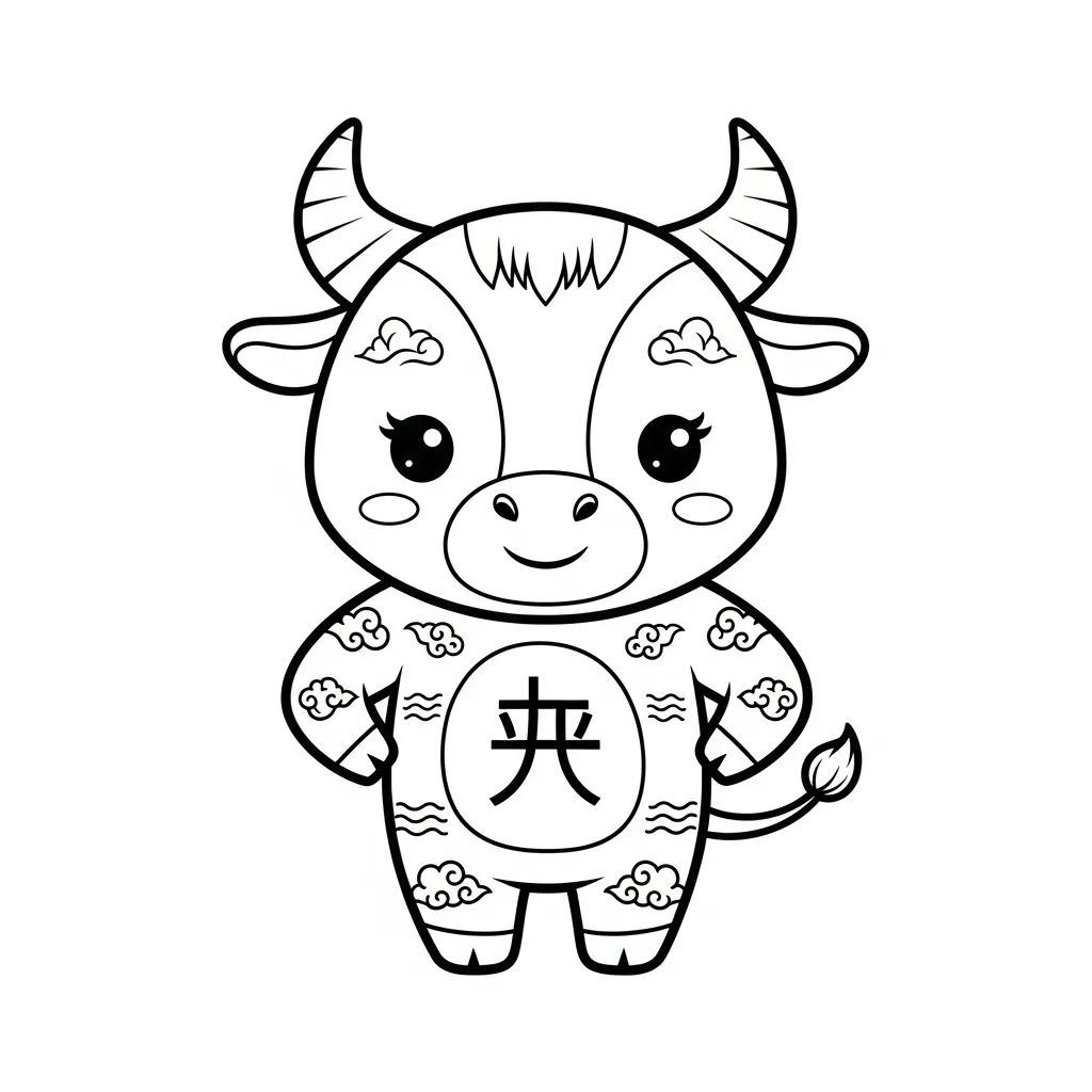 Vaca para colorear para imprimir gratis 1