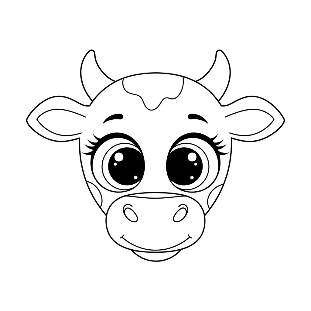 Vaca para colorear para imprimir gratis 2