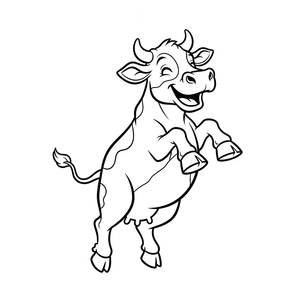 Vaca para colorear para imprimir gratis 4