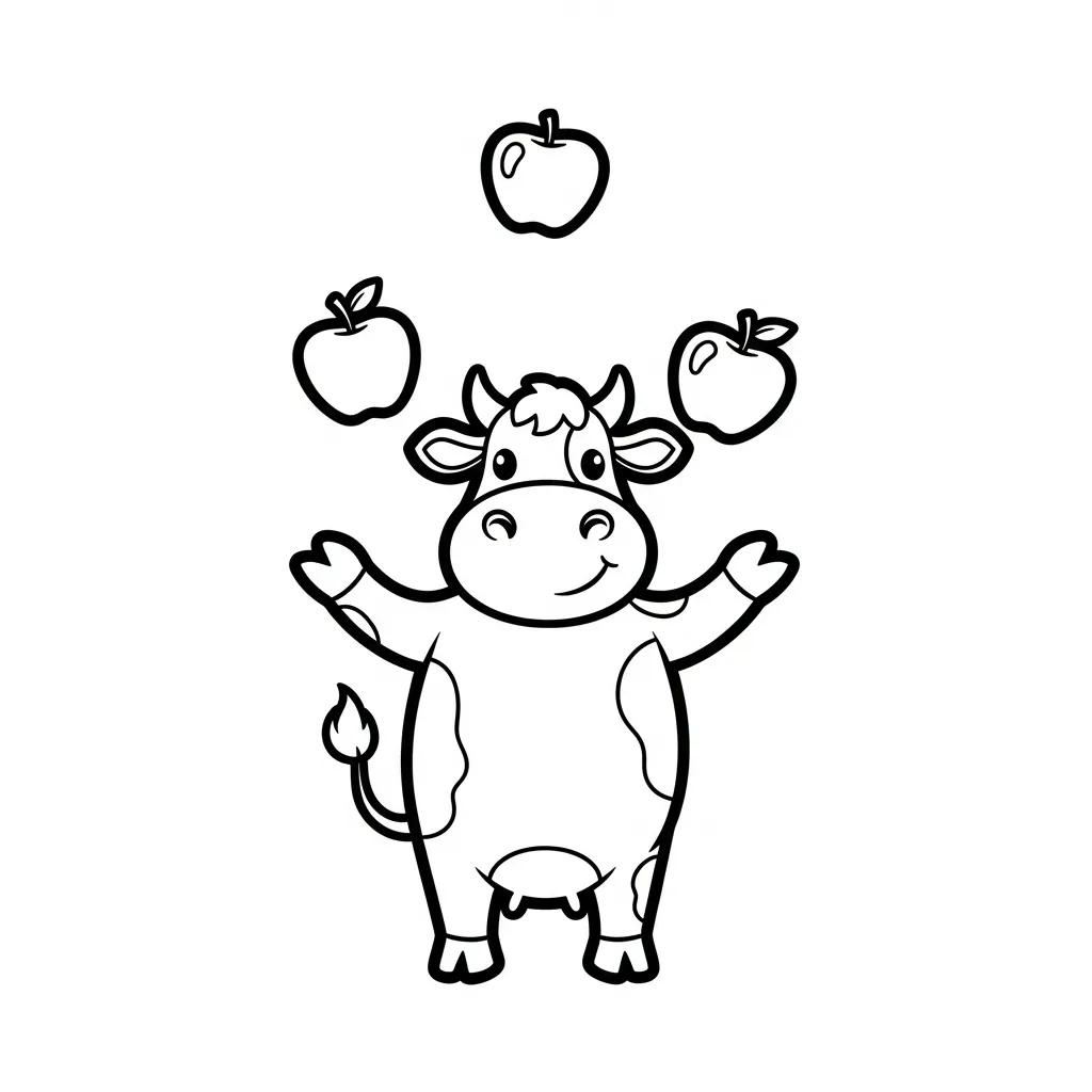 Vaca para colorear para descargar 1