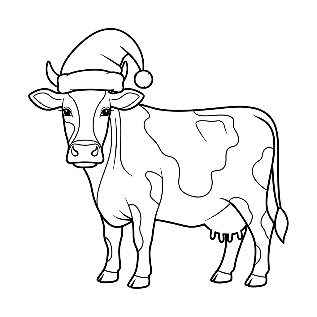 descargar Vaca para colorear gratis 2