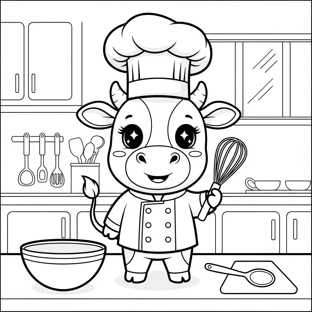 Vaca para colorear para imprimir gratis 6