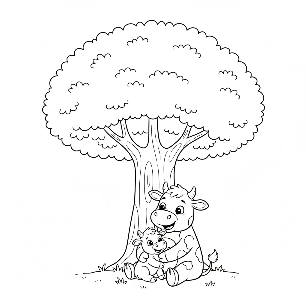 Vaca Lola 11 para dibujar e imprimir