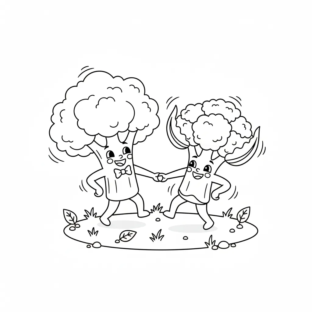 Verduras 1 para colorear y recortar