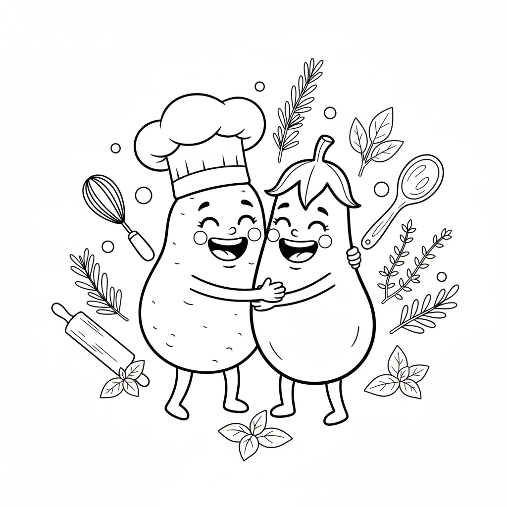 Verduras 16 para colorear para imprimir para niño de 6 años