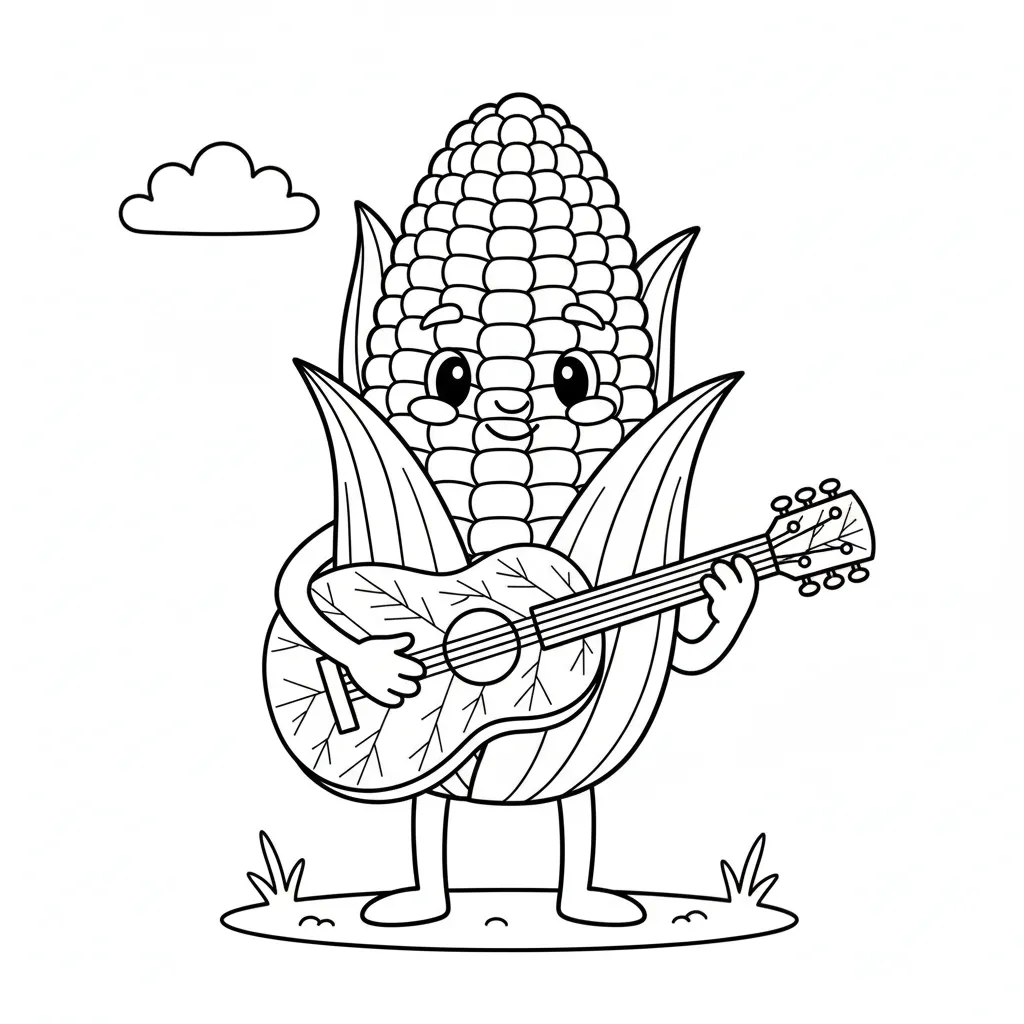 Verduras 2 para colorear para niño para imprimir