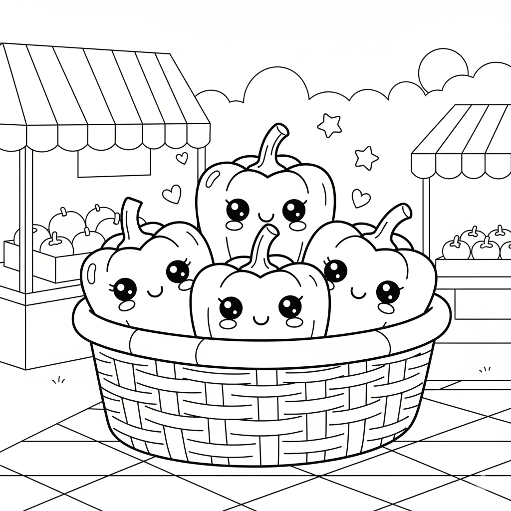 Verduras 3 para colorear gratis para imprimir